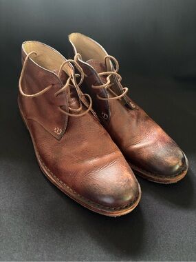 Men's Sebago Brown Leather Chukka Boots - Classic Casual Style 10D